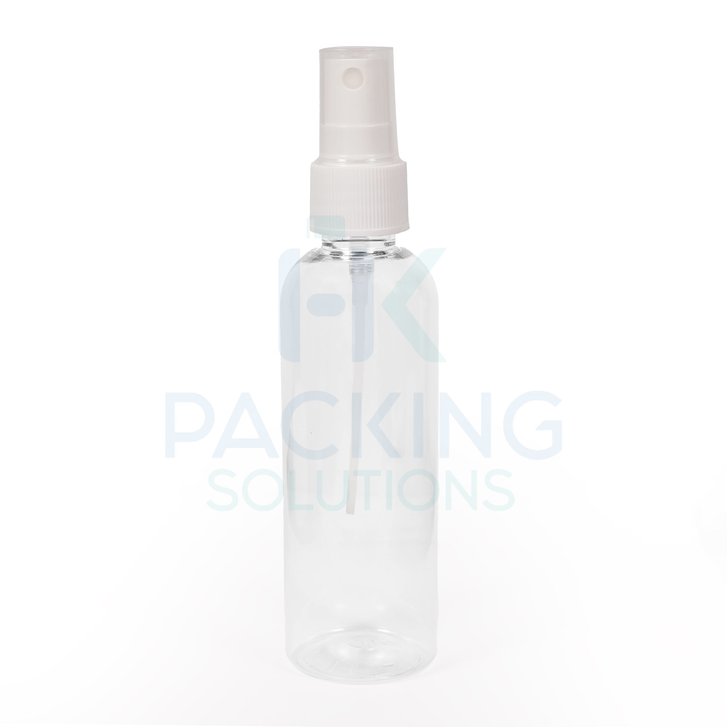200ml Clear pet round life bottle with 24mm  mist spary ( White, Black )