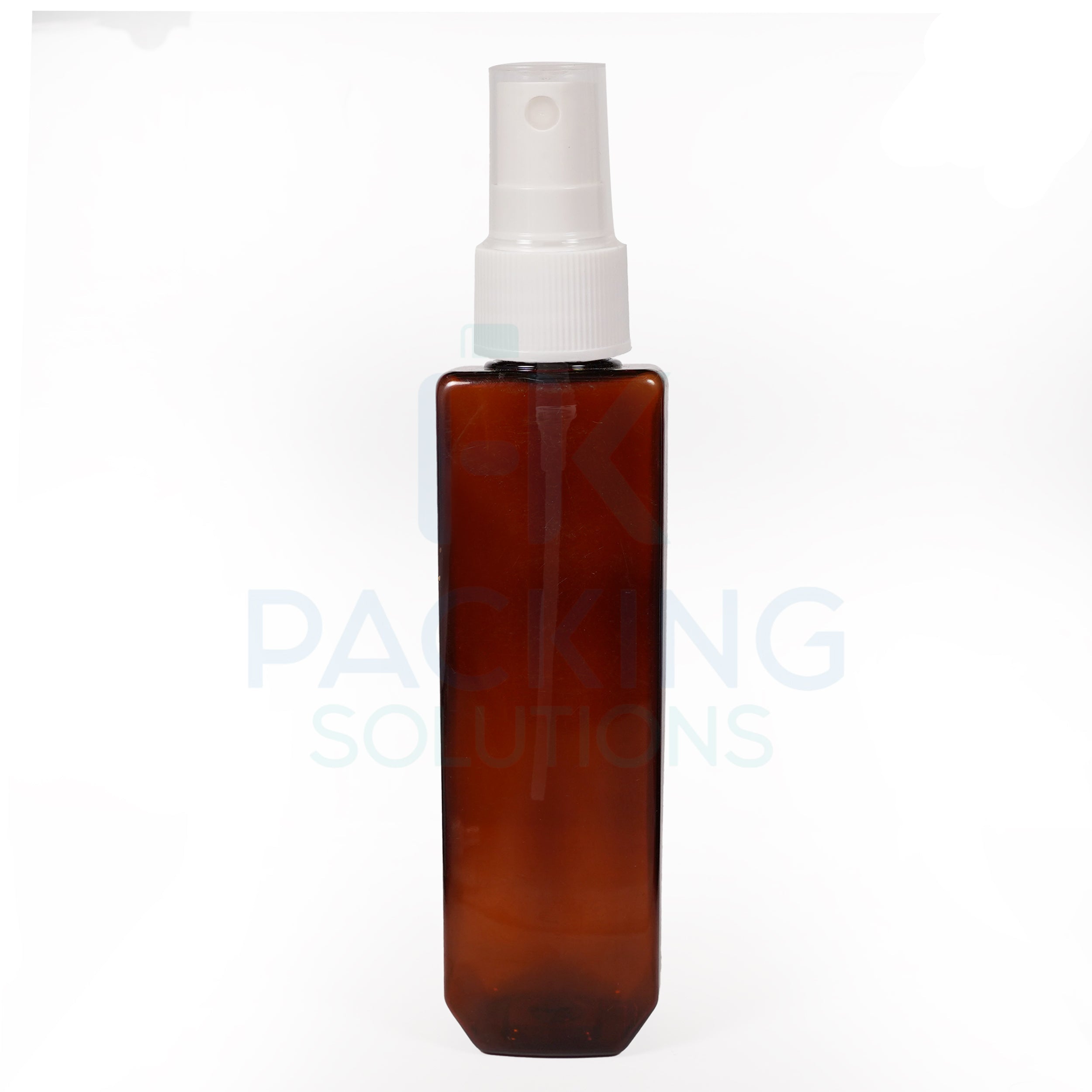 100ml Amber pet cetra bottle with 24mm mist spary  ( White , Black )