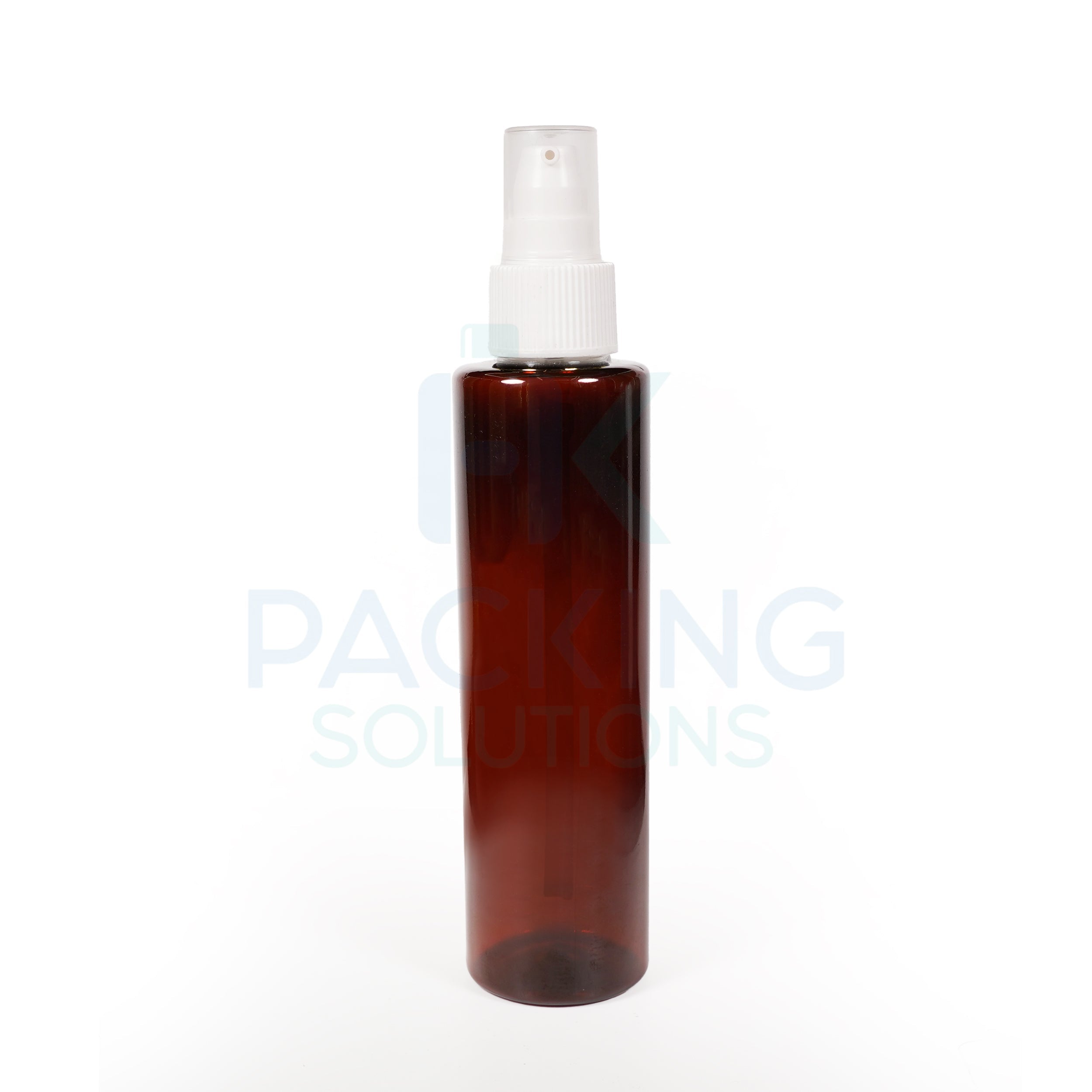 200ml Amber pet round life bottle with 24mm serum pump ( White, Black )