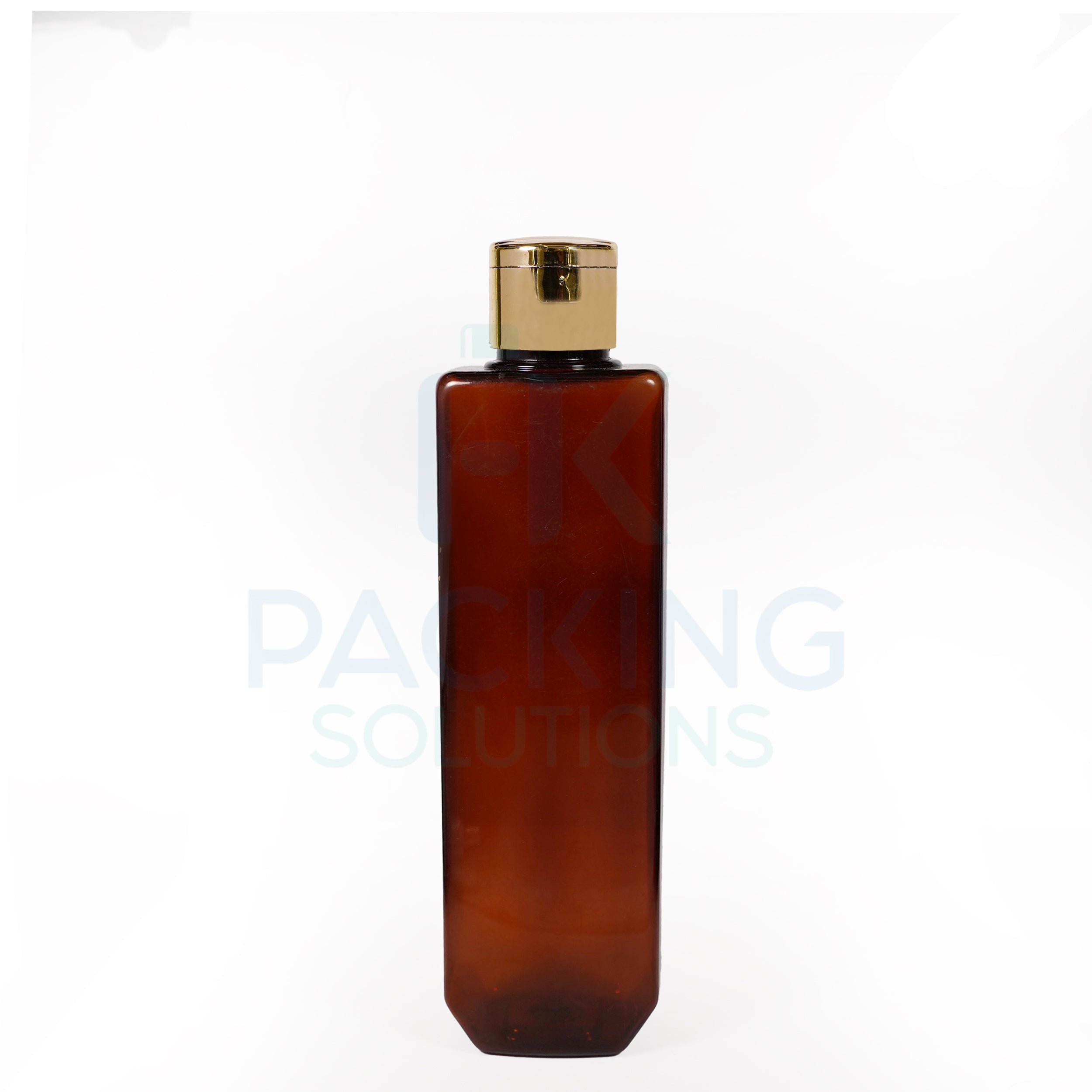 200ml Amber pet cetra bottle with 24mm FTC cap ( Gold )