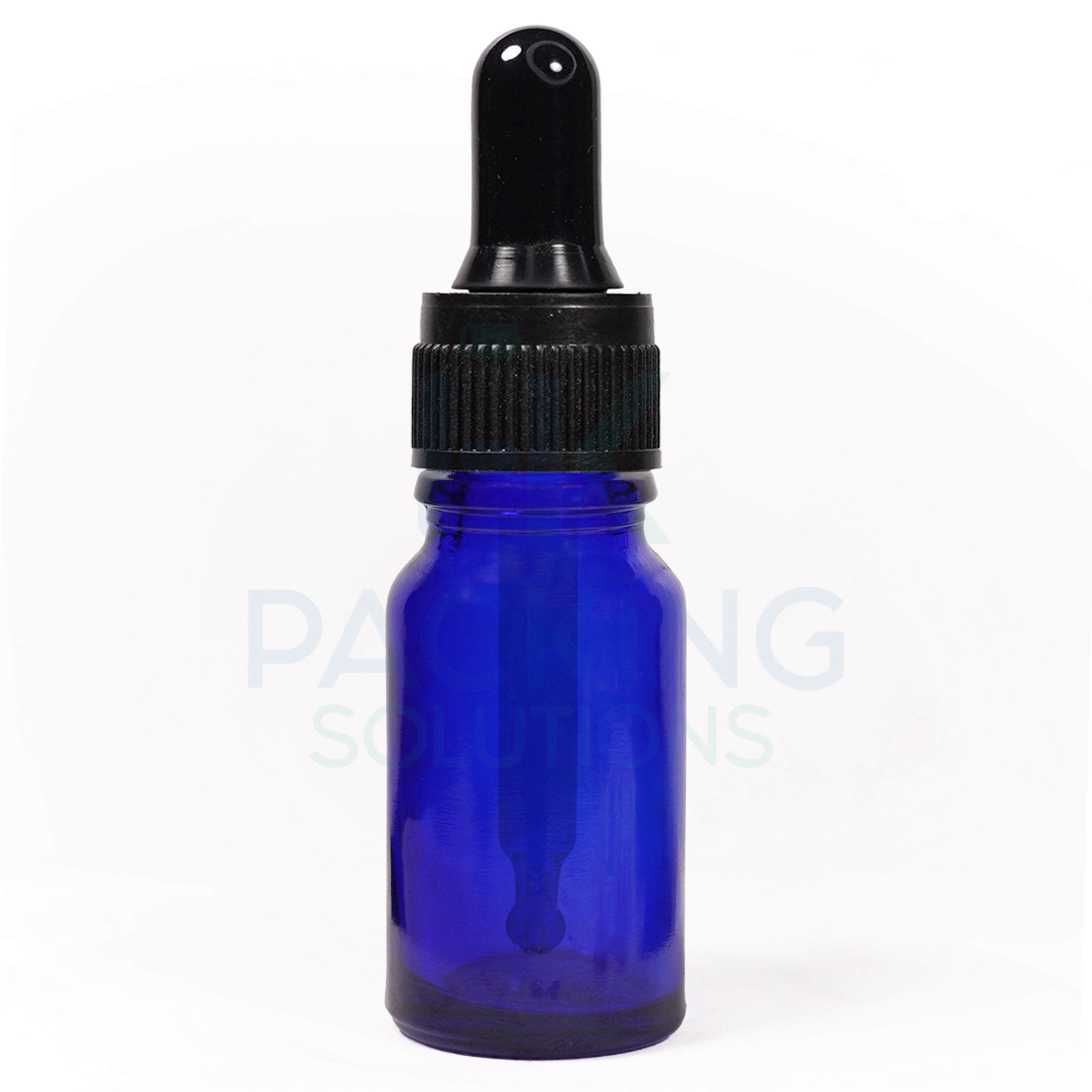 Blue glass dropper 30 Ml ( White , Black )