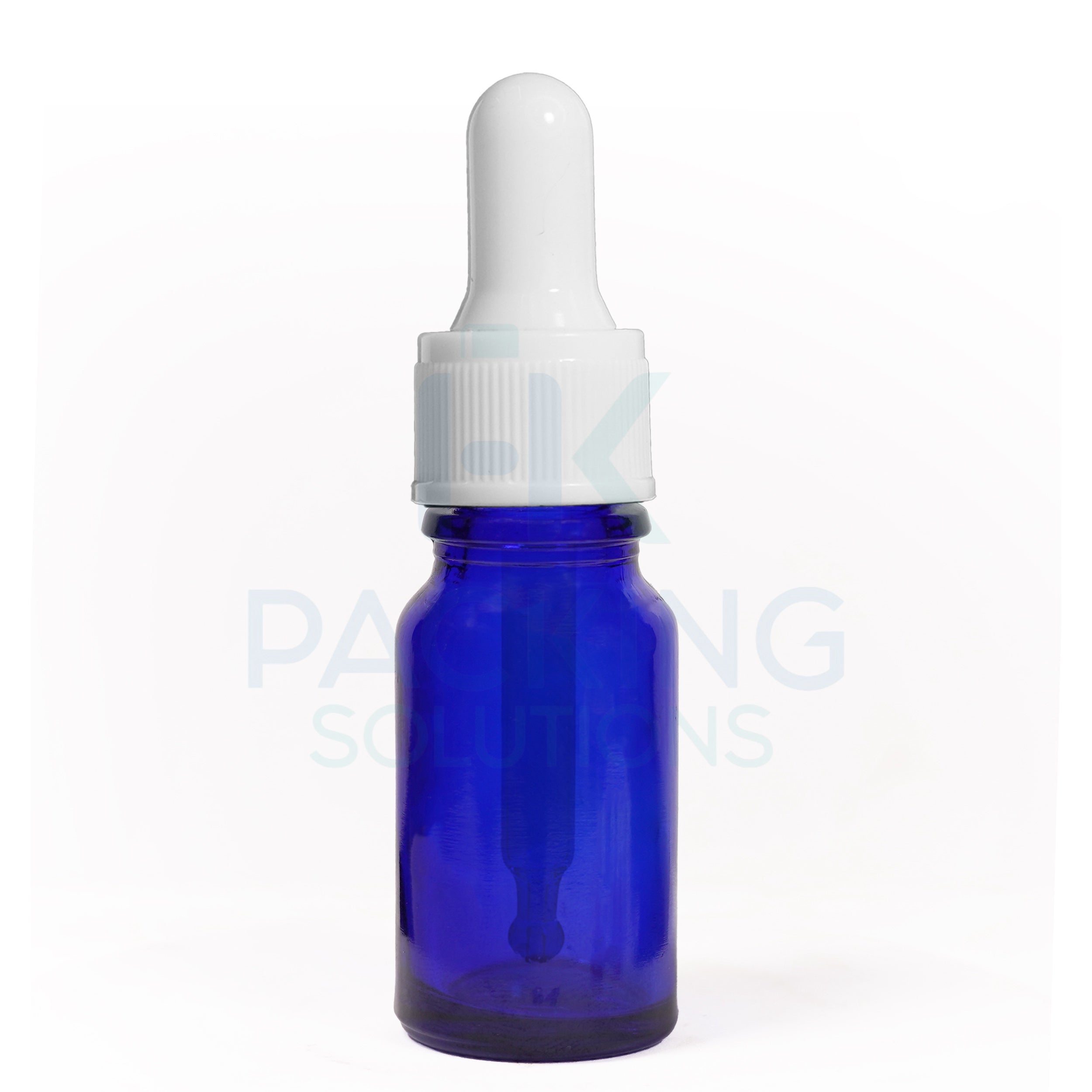 Blue glass dropper 30 Ml ( White , Black )