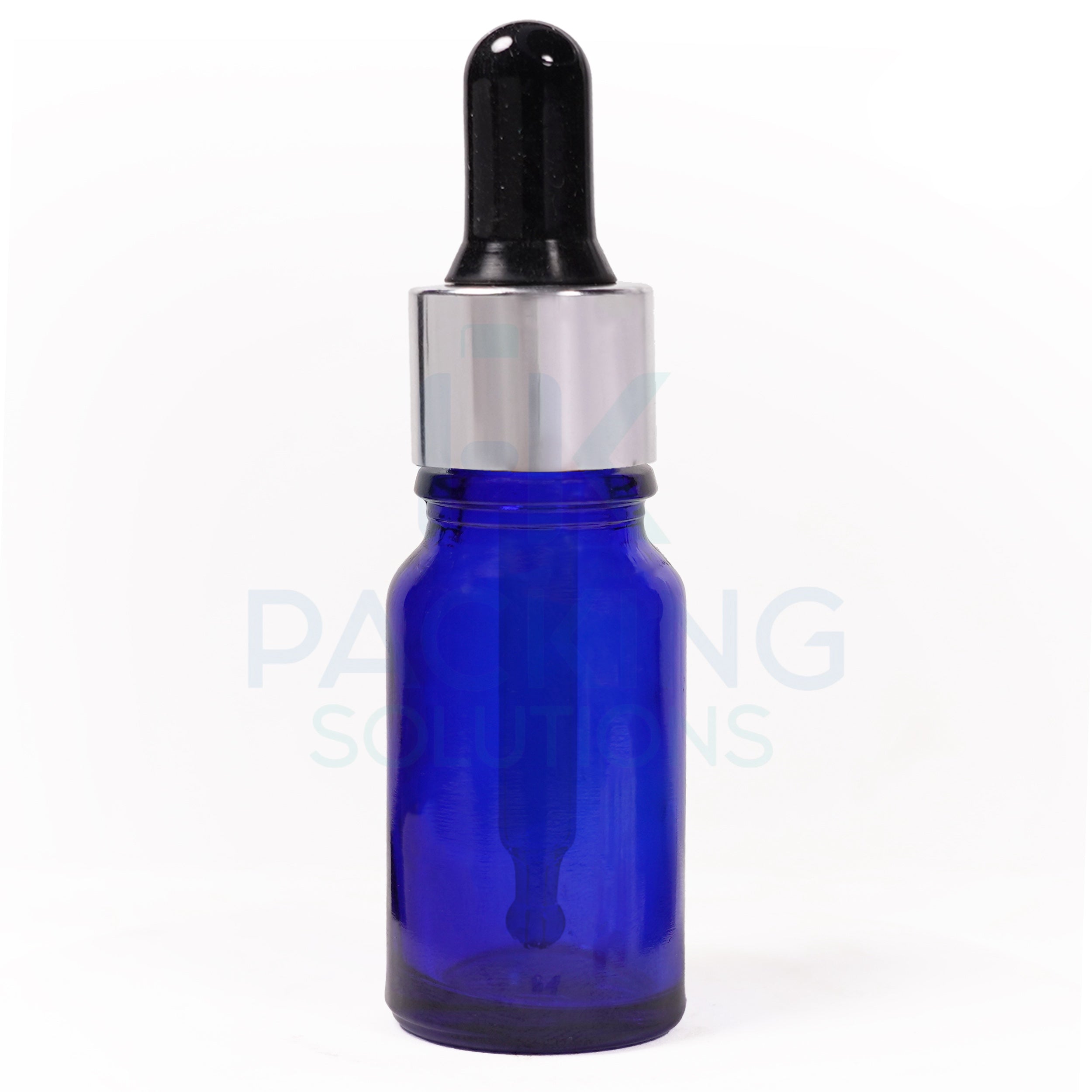Blue glass dropper 30ml ( Gold , Silver )